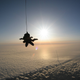Illustration for article titled A rocket launch as seen by sky-divers